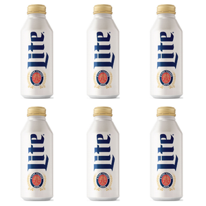 Miller Lite 6 Aluminium Flaschen 473 ml